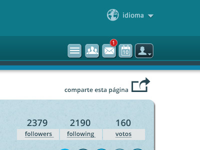 Getting Social buttons web