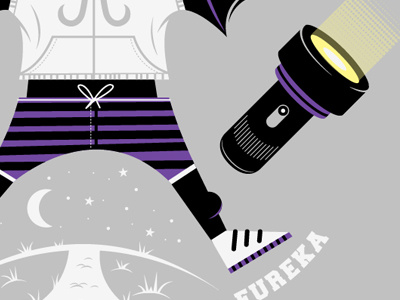 Bat bat flashlight jogging monsieur eurêka night