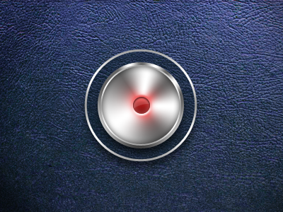 Reverbo iPad app - UI element blue element knob metal silver