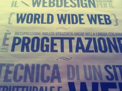 Poster - Web Design lettering type typography