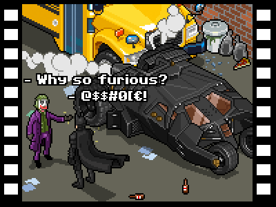 A bad day for Batman 8 bit batman fanart illustration iso isometric pixel pixelart