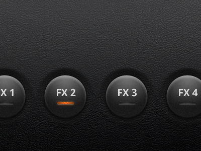 FX Buttons black buttons effects fx leather lit texture