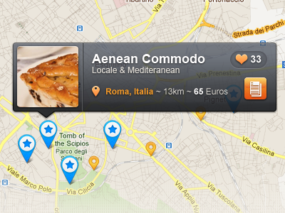 Tooltip app interface map pin tooltip