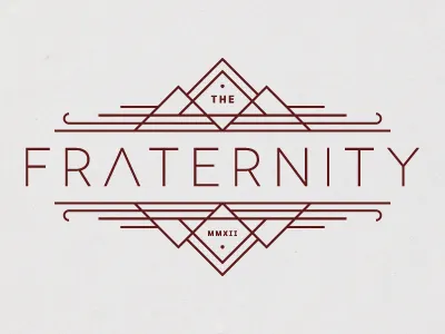 The Fraternity line logo vector