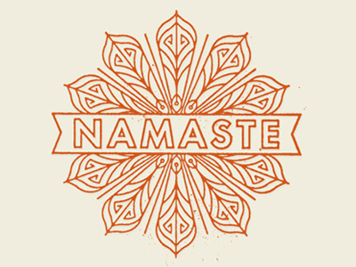 Namaste No.02 cafe identity indian logo mandala minneapolis namaste nepal restaurant texture