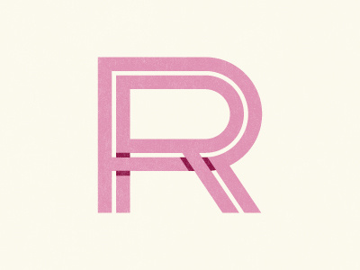 RR Monogram icon identity letter logo mark monogram r