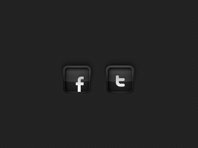 Twitter & Facebook Icons facebook icon share social social media twitter