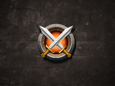 Swords fire game icon illustrator photoshop social sword ui