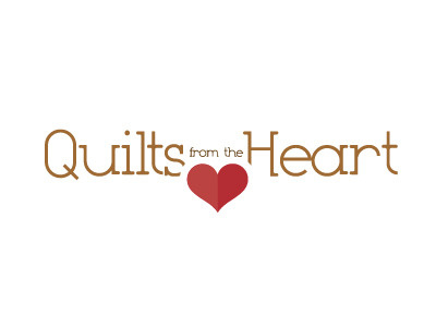 Branding a Quilter brown heart quilt red