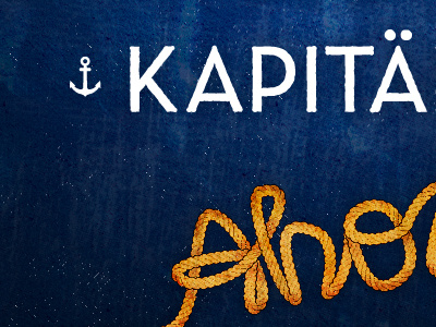 Illustration for Graz Secrets ahoi anchor anker blue captain graz secrets illustratio kapitän rope seil wallpaper water
