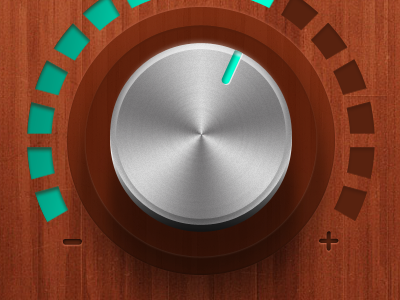 Secret Audio Mixer Ui : Control Knob audio clean control knob mixer ui wood