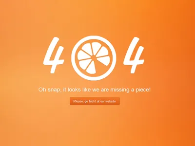 The missing piece 404 error exist found graphics juicy not orange page wordpress
