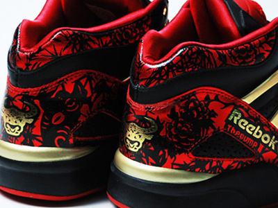 Chinese New Year Pump Omni footwear material pattern pump reebok shoe