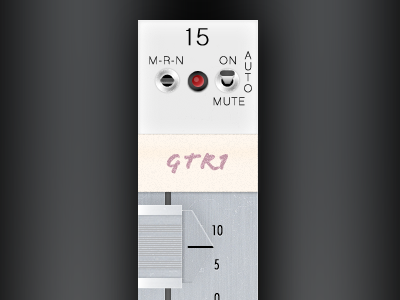 Fader Switches console fader masking tape switch vintage