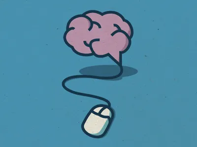 Mouse/Brain Poster brain mouse poster vector