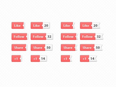 Sliding Tags buttons facebook flag google red share slide sliding tags tags twitter ui ux web elements