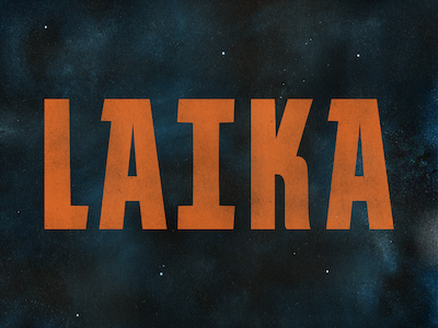 Laika constructivist font industrial russian soviet space type type design vintage