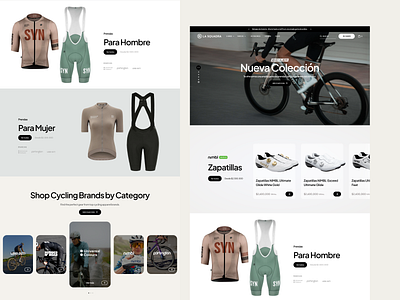 Homepage accesories app bikes card clean flat footer hero homepage landing marketplace product page ui ui design ux