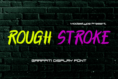 Rough Stroke – Graffiti Display Font branding design display font edgy font gaming graffiti illustration modern movie poster rebel thumbnails urban street youtube