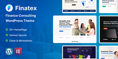 Finatex - Finance Consulting WordPress Theme animation branding motion graphics