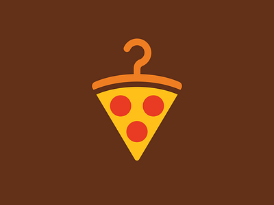 Hanger Pizza (Logo For Sale) branding company design food graphic design hanger identity illustration italy logo modern pizza pizzeria restaurant simple snack