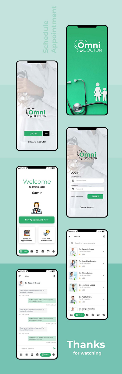 Streamlined UI for Doctor Appointment App creative uiux designer india doctor appointment app ui design healthcare app design intuitive medical app ui nagpur uiux designer top freelance ui designer nagpur user centric medical app design