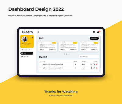 UI Design for an eLearning Web App elearning web app ui design uiux design. user focused design