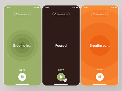 freud v2: AI Mental Health App - Meditation Breathing Timer UI ai mental health app ai therapy app breathing exercise clean figma ui kit green meditation app meditation timer meditation ui mental health app mental health chatbot mental health companion mental health ui kit mindful assistant app mindfulness app minimal mobile app modern mood tracker app self care app