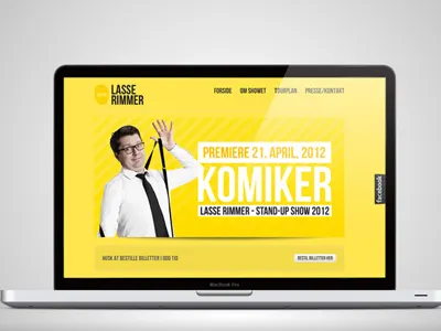 LasseRimmer.dk // website 2012 comedian danish wedesign wordpress