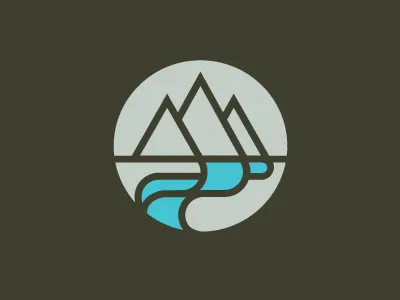 Two Rivers church linear logo river