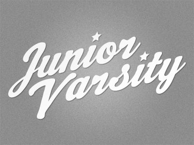 Junior Varsity Type Treatment branding logo type