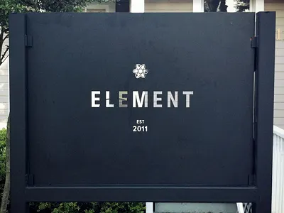Element Sign sign steel waterjet