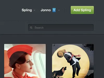 Sppppppplinnggggg blue button green ui webapp
