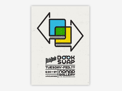 Book Swap 3 book design icon illustration philadelphia type typography