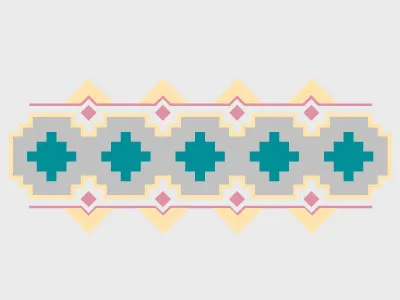 Pattern diamond native american pattern pink pixel shapes teal yellow