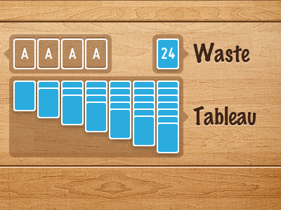 Solitaire explained game iphone marker felt texture ui wood