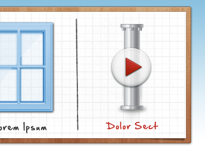 Play the Pipe app blueprints gradient paper pipe window wood