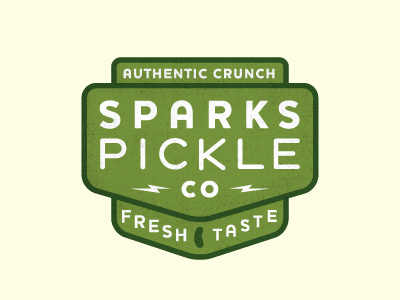 Sparks Pickle Branding badge illustration logo pickle sparks