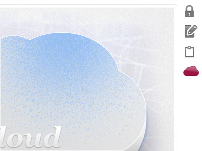 Cloud blue clean simple white