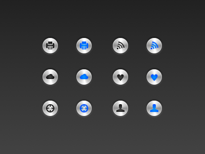 Metallic Buttons 16px button