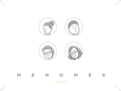 Menomes avatar cartoon clan face girl glasses guy human icon spectacles symbol