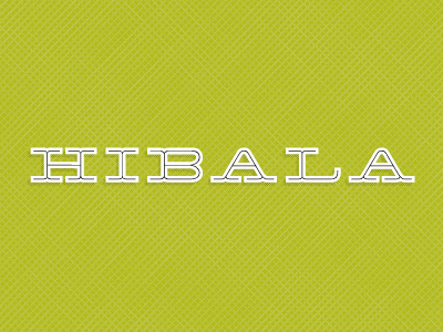 Hibala logo typography