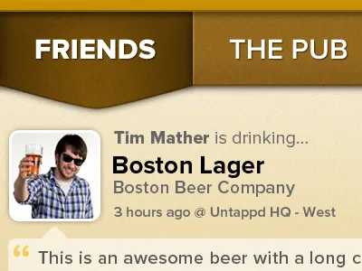 Activity Stream activity beer ios