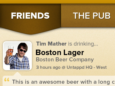 Activity Stream activity beer ios