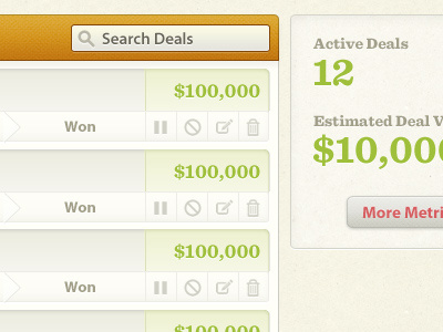 Sales Tracking sales soft texture ui