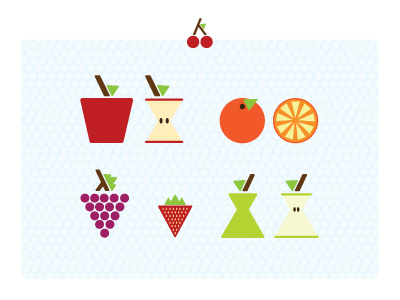 Fruits fruits pictogram shapes vector