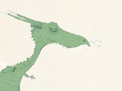 Tai Chi Dragon china dragon green illustration sketch tai chi year