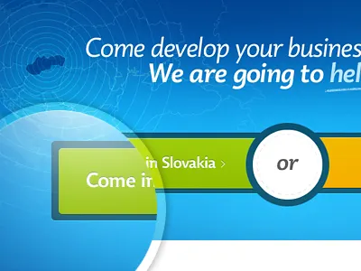 Part of landing page action call landing page redesign to