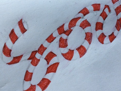 #Sketchbookproject Sketch lettering red sketch stripe