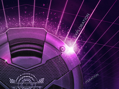 Sparkly Thingy flare fragments glare grid illustrator music photoshop poster sparkle speaker